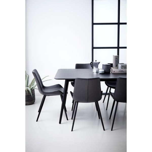 Scaun din piele artificială DAN–FORM Denmark Hype , negru-image-3