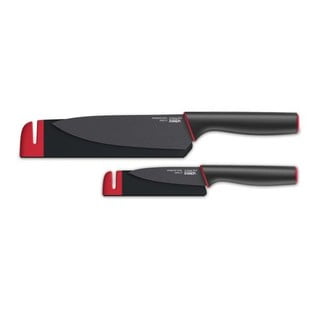 Set 2 cuțite cu teacă și piatră de ascuțit Joseph Joseph Slice&Sharpen