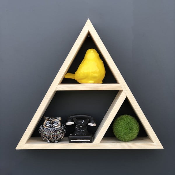 Raft suspendat din lemn Simple Triangle-image-4