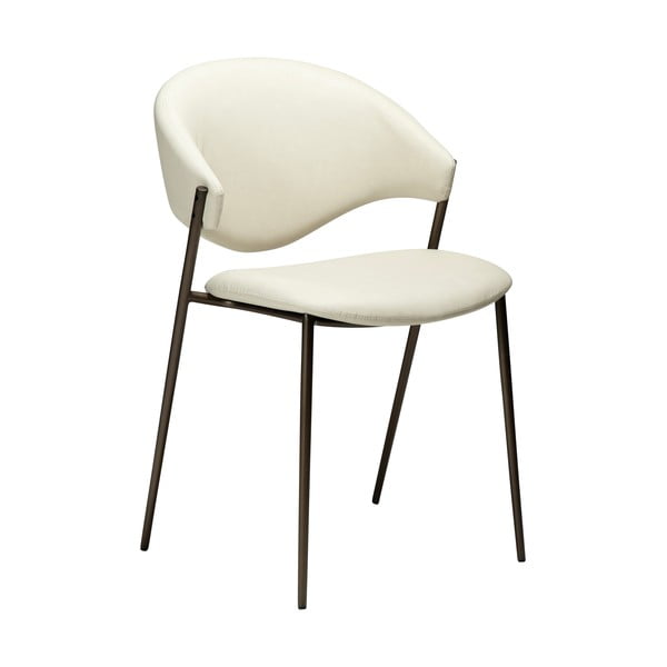 Scaun de dining fildeș din imitație de piele Zone – DAN-FORM Denmark