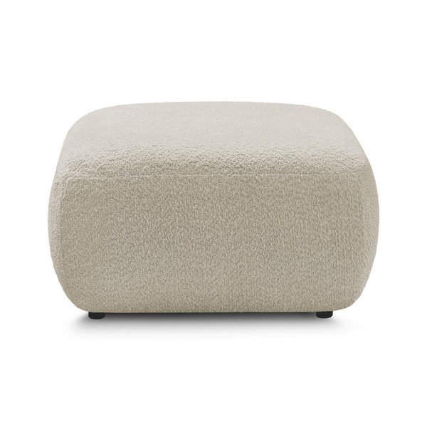 Taburet bej cu tapițerie din țesătură bouclé Montaigne – Bobochic Paris