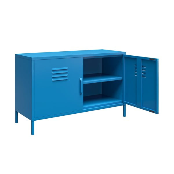 Dulap metalic albastru Novogratz Cache, 100 x 64 cm-image-1