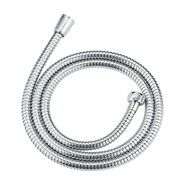 Cap de duș cu furtun  argintiu lucios Basic Line – Wenko-image-3
