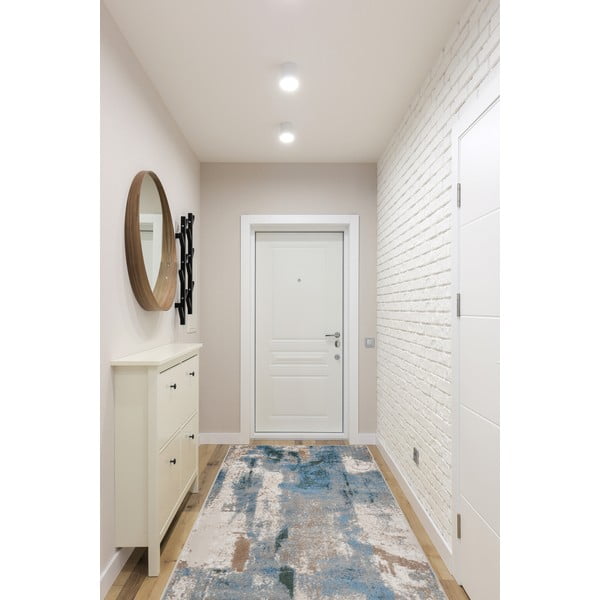 Covor tip traversă albastru deschis 80x300 cm Sensi Zashi – FD-image-1