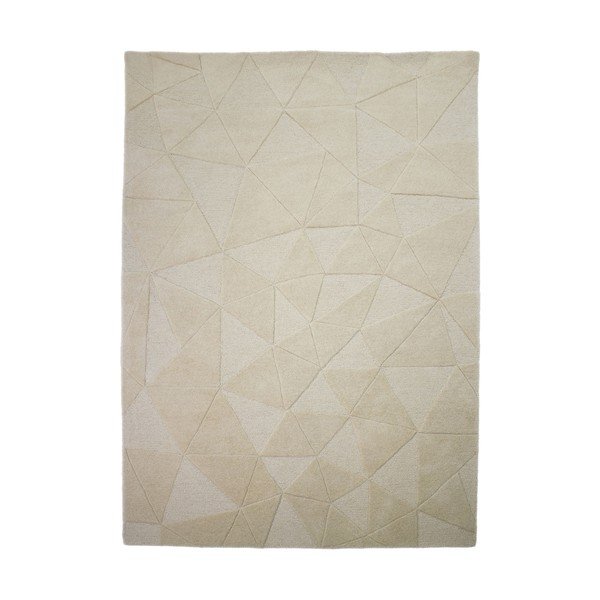 Covor bej țesut manual din lână 120x170 cm Shard – Flair Rugs