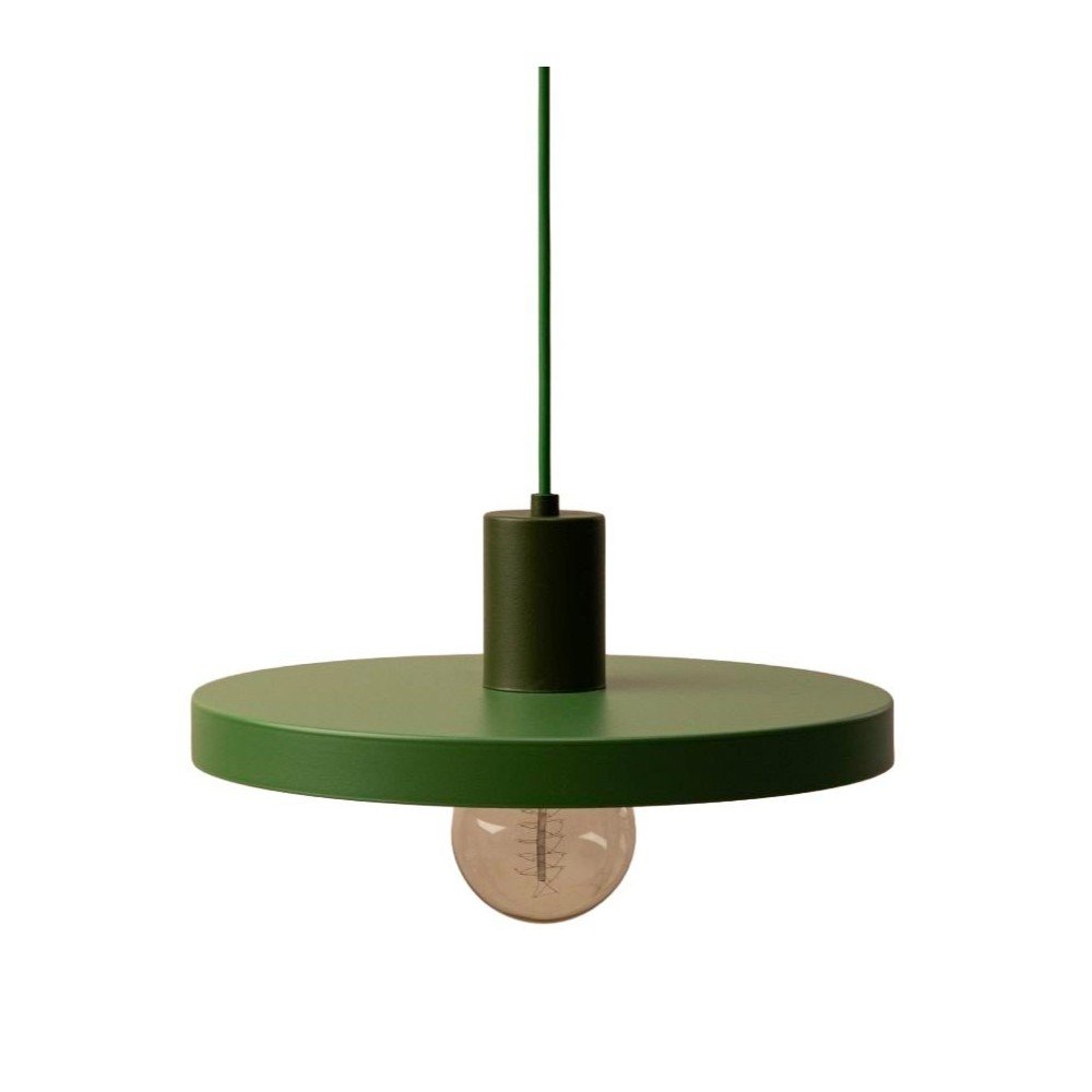 Lustră verde din metal ø 30 cm Ori – Micadoni