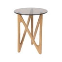 Măsuță auxiliară rotundă cu blat din sticlă ø 40 cm Naia – Dutchbone