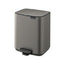 Coș de gunoi gri cu pedală din oțel 7 l Bo – Brabantia