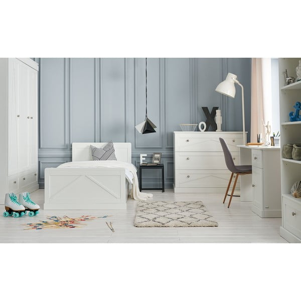 Pat pentru copii  alb 120x200 cm Marie – Pinio-image-3