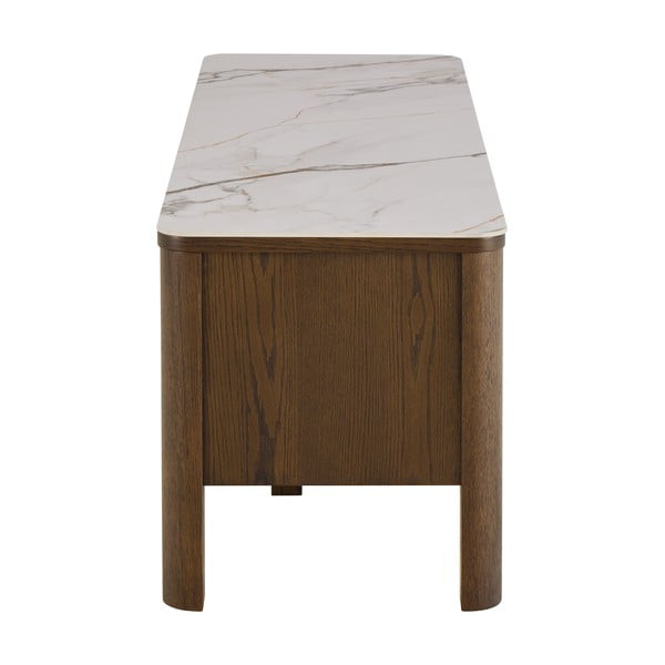 Comodă TV maro cu aspect de lemn de stejar 120x45x40 cm Southampton – Actona-image-4