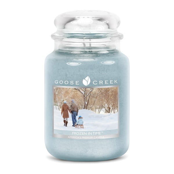 Lumânare parfumată în recipient de sticlă Goose Creek Frozen in Time, 150 ore de ardere