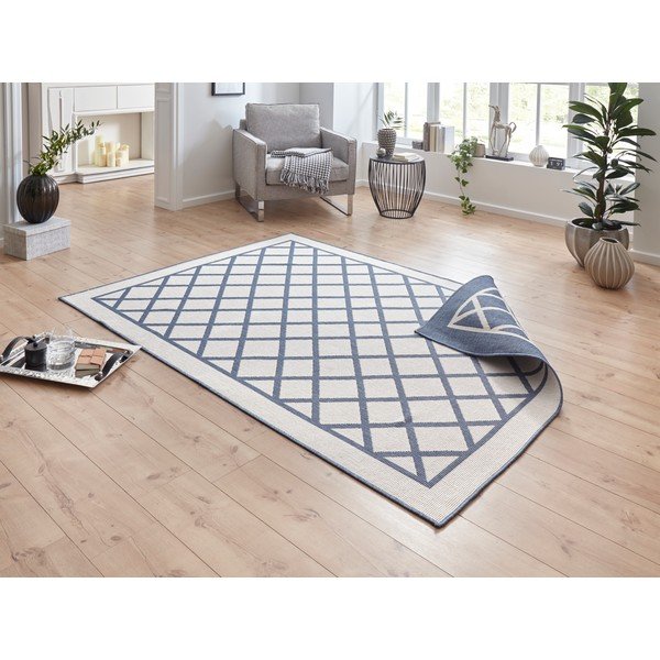 Covor adecvat pentru exterior NORTHRUGS Supreme, 150 x 80 cm, albastru-crem-image-1