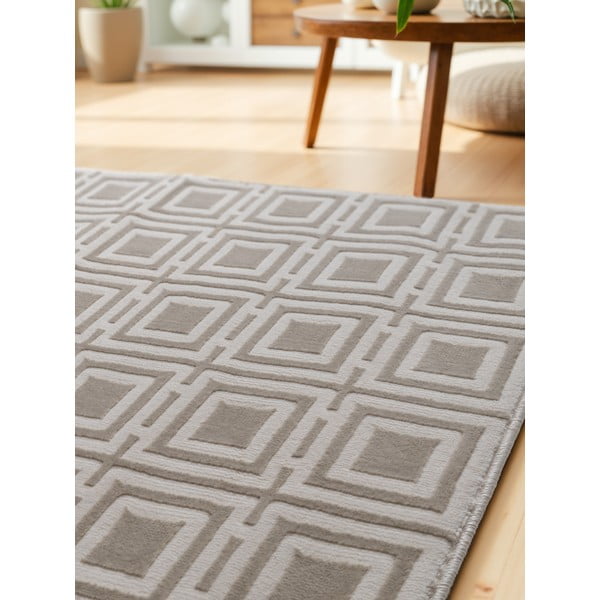 Covor tip traversă crem 80x240 cm Perles Howlite – Elle Decoration-image-1