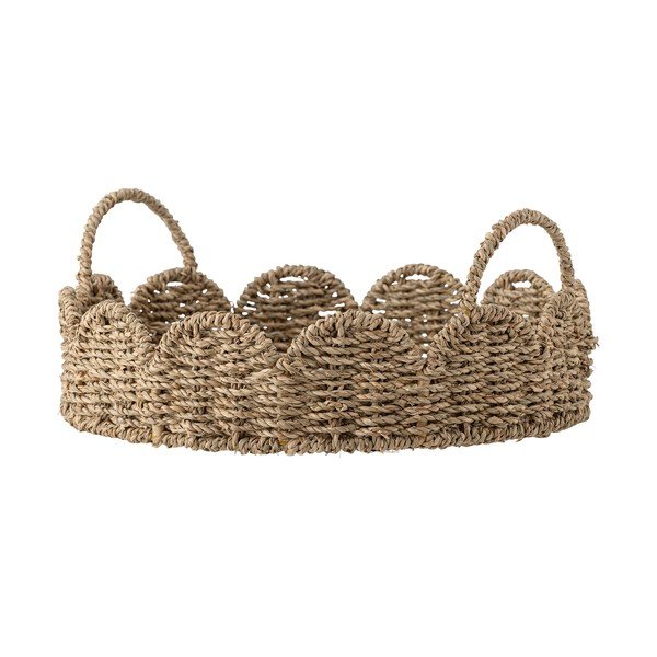 Tavă de servire din iarbă-de-mare ø 35 cm Brea – Bloomingville