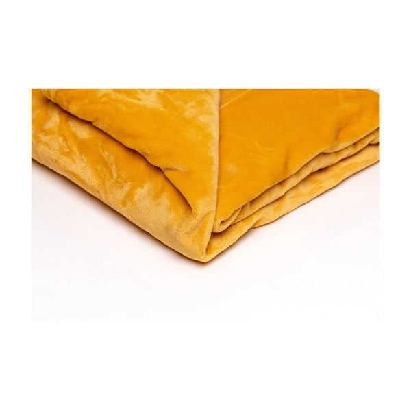 Pătură din micromicropluș My House, 150 x 200 cm, galben miere-image-1