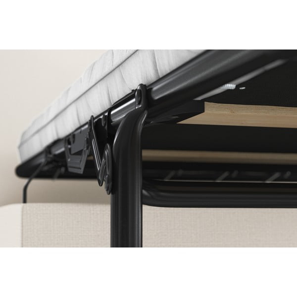 Banchetă extensibilă tapițată My Pop Design Brady, 80 cm, crem-image-1