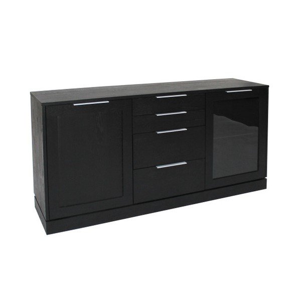 Comodă joasă Canett Figaro, negru-image-1