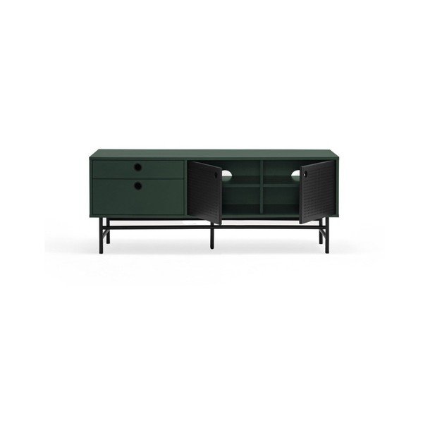 Masă TV verde închis 140x52 cm Punto - Teulat-image-1