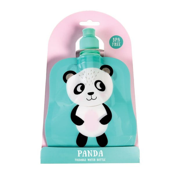 Recipient pliabil pentru apă Rex London Miko The Panda, 200 ml