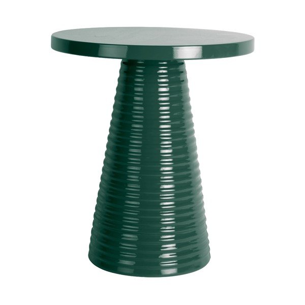 Măsuță auxiliară rotundă din metal ø 40 cm Catania Ribbed – Leitmotiv