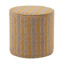 Puf galben cu tapițerie din chenille Sarli – WOOOD