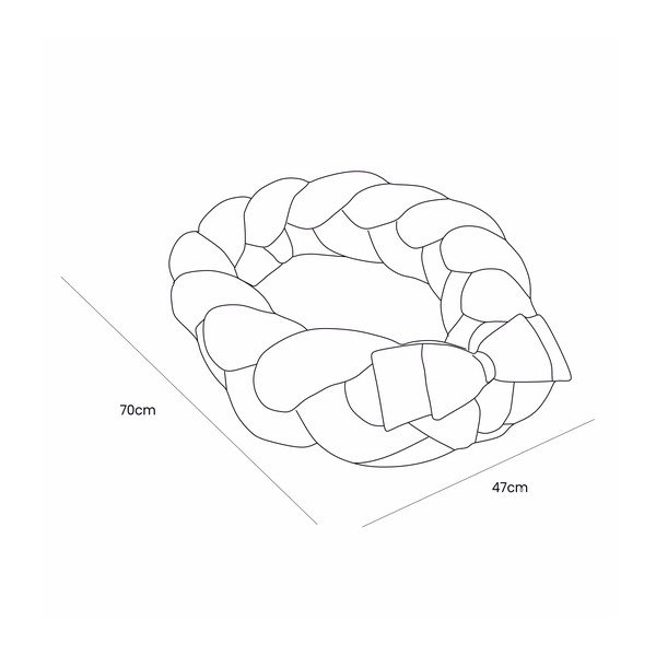 Cuib pentru bebeluș gri 47x70 cm – Meowbaby-image-4