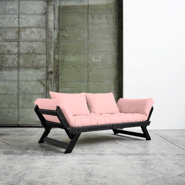 Canapea extensibilă Karup Bebop Black/Pink Peonie-image-1