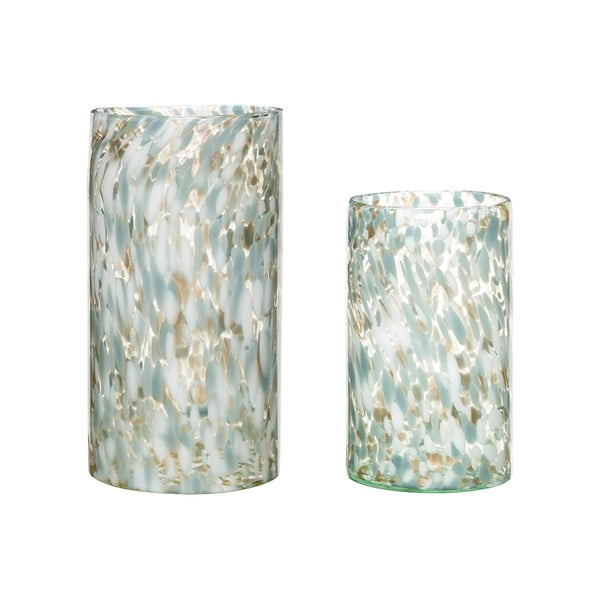 Vaze 2 buc. din sticlă lucrate manual (înălțime 37 cm) Libra – Hübsch