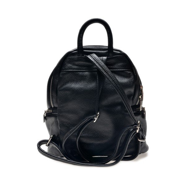 Rucsac din piele Sofia Cardoni Nella, negru-image-1