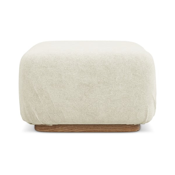Taburet modular crem cu tapițerie din țesătură bouclé Ailani – Makamii