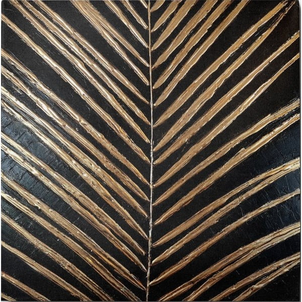 Tablou pictat manual 70x70 cm Palm Leaf – Wallity