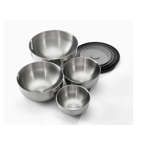 Boluri argintii 4 buc. din oțel inoxidabil ø 28,5 cm Nest Prep&Store – Joseph Joseph-image-3