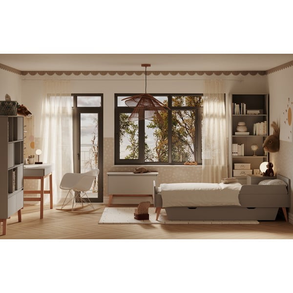 Bibliotecă pentru copii gri 65x42,5 cm Swing – Pinio-image-1