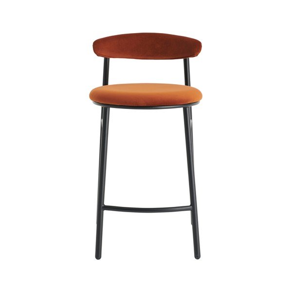 Scaun de bar maro coniac din metal (înălțime șezut 66 cm) Doggi – Ellos Home-image-3