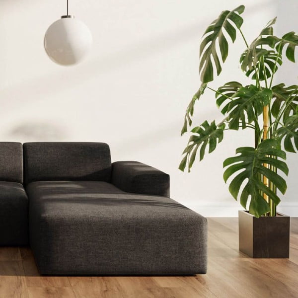 Colțar gri antracit (cu colț pe partea dreaptă, cu șezlong) Villet – Rodier-image-3