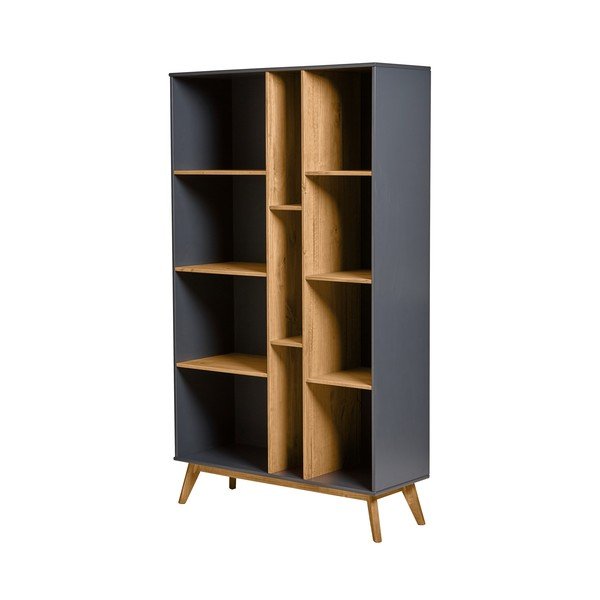 Bibliotecă Marckeric Cris, gri antracit-image-2