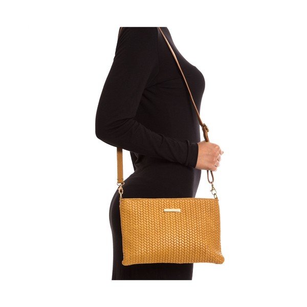 Geantă din piele Isabella Rhea no. 8029, maro cognac-image-4
