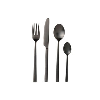 Set tacâmuri din oțel inoxidabil cu 16 piese Bitz Bestik, negru