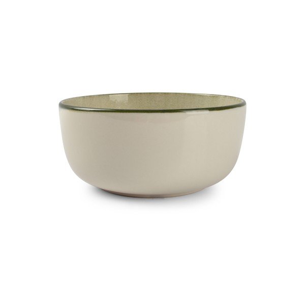 Bol mic verde/crem din gresie 740 ml Gravel – ONA-image-2