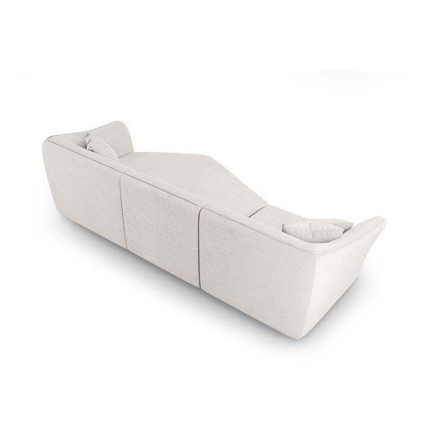 Colțar alb cu tapițerie din țesătură bouclé Tokyo – Cosmopolitan Design-image-3