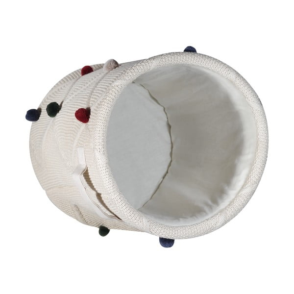 Coș de jucării pentru copii crem din material textil ø 30x35 cm Creme – Kindsgut-image-4