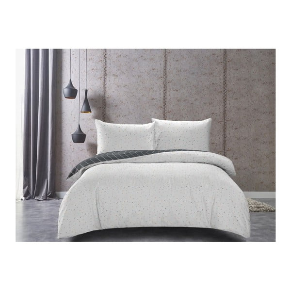 Lenjerie de pat din bumbac satinat DecoKing Panels, 155 x 200 cm-image-1