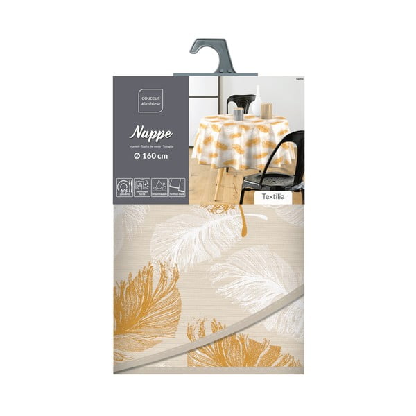 Față de masă lavabilă ø 160 cm Sarina – douceur d'intérieur-image-4