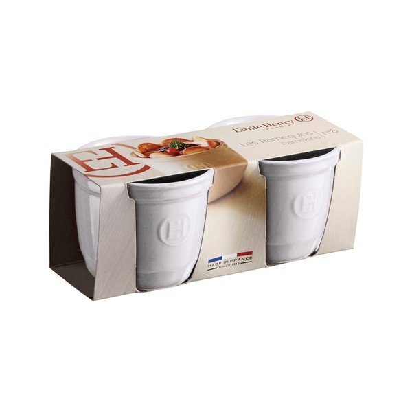 Set 2 ramekin Emile Henry N°8, alb forme-image-1