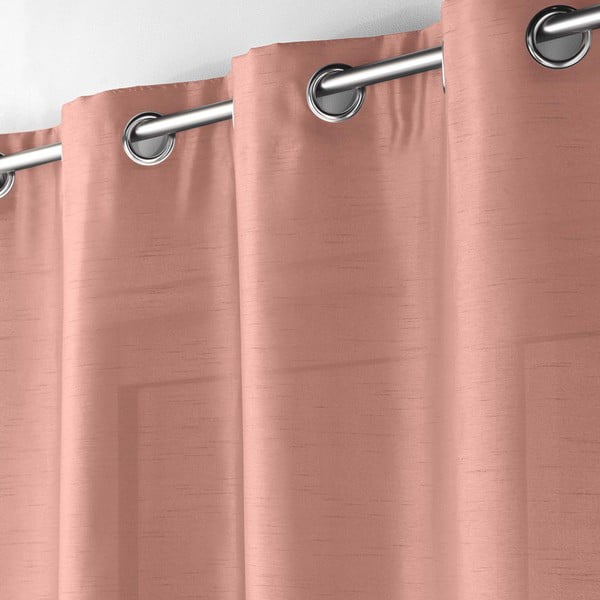 Draperie roz din microsatin 140x240 cm Shana – douceur d'intérieur-image-1