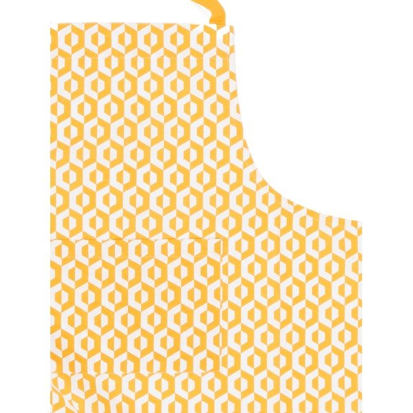 Șorț din bumbac Tiseco Home Studio Hexagon, galben-image-2