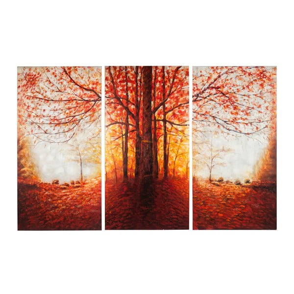 Tabou pictat manual J-Line Tree Autumn, 50x100 cm