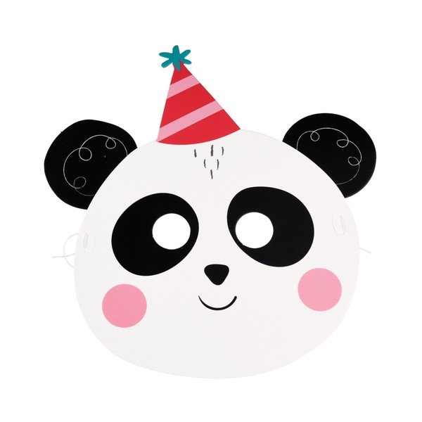 Set 6 măști din hârtie Rex London Party-image-4