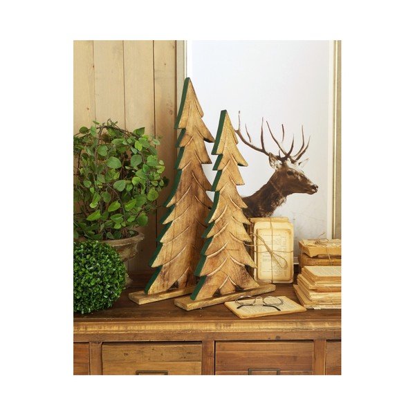 Set 2 brazi decorativi din lemn Orchidea Milano Pinetrees Lento