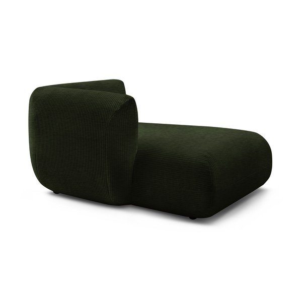 Modul pentru canapea verde cu tapițerie din catifea reiată  (cu colțar pe partea stângă ) Lecomte – Bobochic Paris-image-4